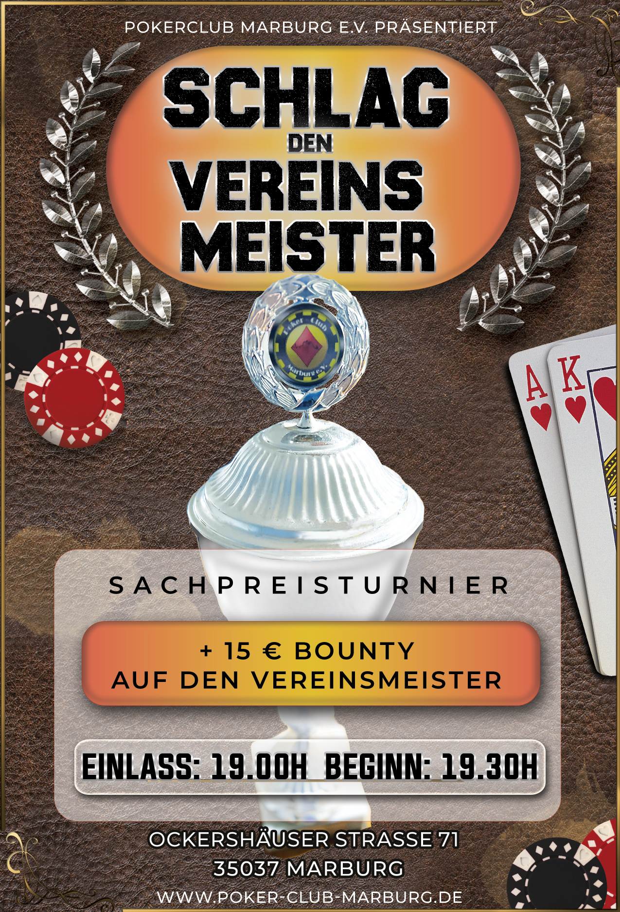 Schlag den Vereinsmeister PCM Flyer